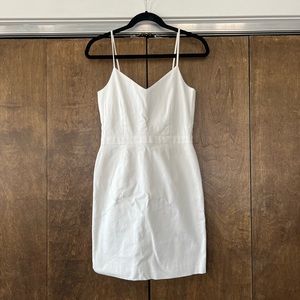 Joie white textured spaghetti strap dress